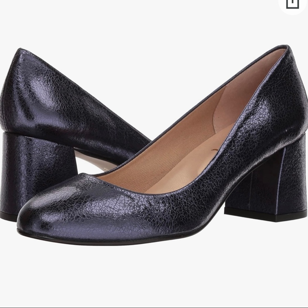 FRENCH SOLE NEW YORK Block Heel Trance Pump NEW SZ 9.5